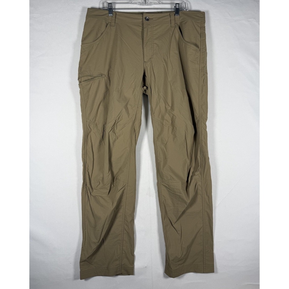 Marmot Pants Mens 38x32 Beige Nylon Stretch Hiking Performance Tech Fishing Camp